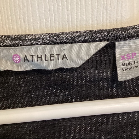 Athleta Faux Wrap Salt and Pepper Athletic Tank Dress, Size XSP - Picture 6 of 16
